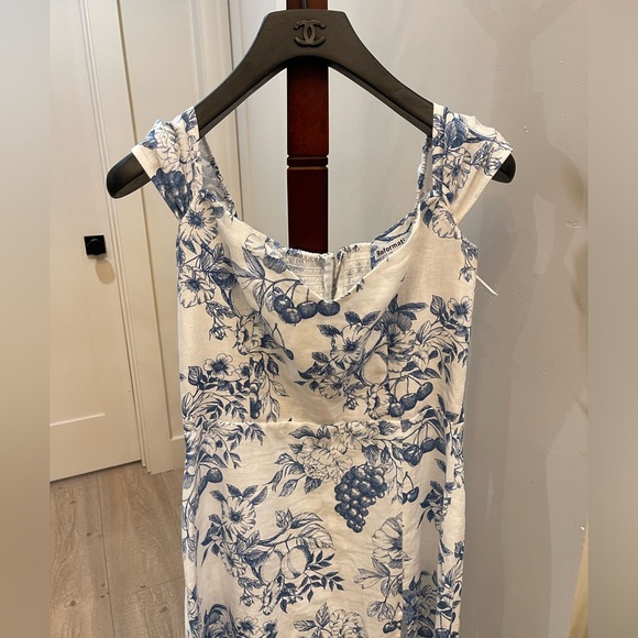 Reformation Bridgton Linen Dress in Corsica Size 8 - Picture 9 of 12